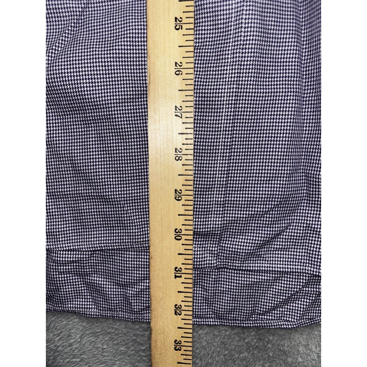 Polo Golf Ralph Lauren Mens L Purple Houndstooth Long Sleeve Button Up Shirt
