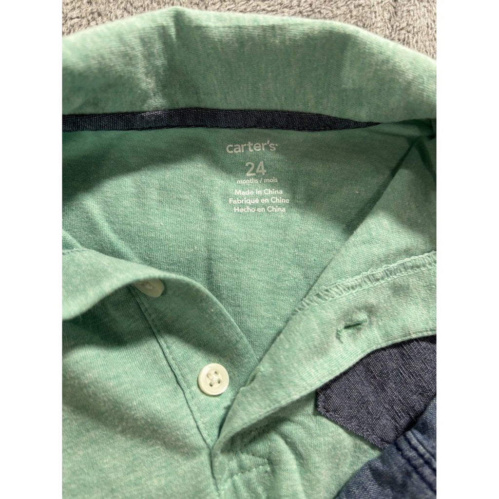 Carter's Baby Boy Vest & Chambray Lot 5 Pcs 24M, photo 7 of 11