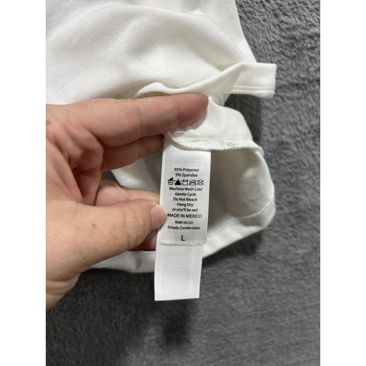 LuLaRoe Women's White Floral Skull Graphic Tee L, photo 7 of 9