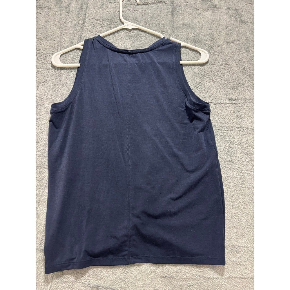 Athleta Girl XXL/16 Navy Blue Twist Around Tank Top Girls Athleisure Casual Yoga