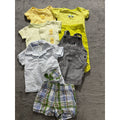 Carter's Baby Boy Overalls Bodysuits Lot 7 Pc 3M