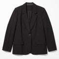 Spanx black single button blazer front