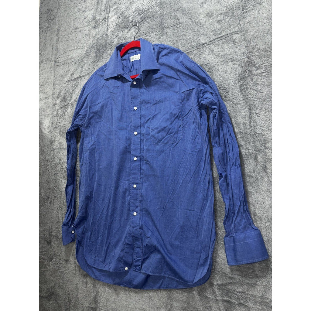 Borrelli Men's Blue Dress Shirt 16 1/2 42, photo 2 of 9
