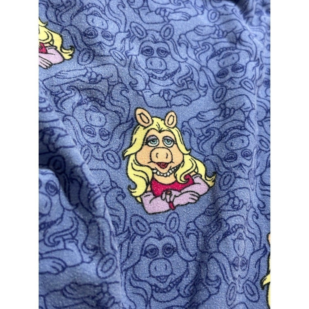 LuLaRoe Womens OS Purple Miss Piggy Muppets Leggings Casual Vintage Style