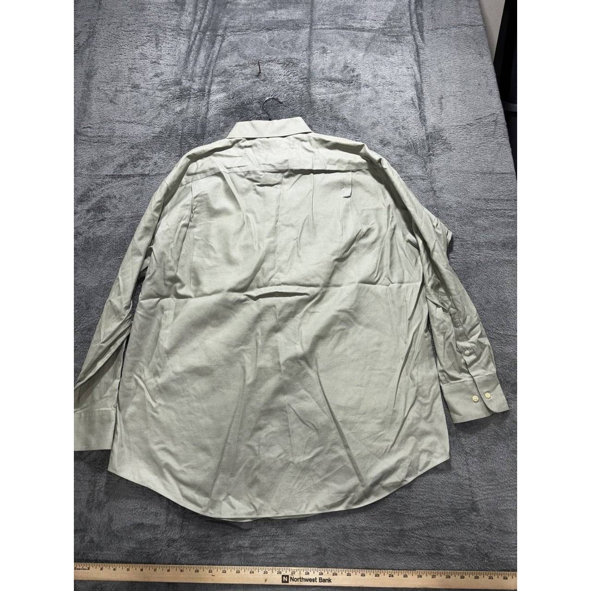 Nautica Men's Sage Green Dress Shirt 17 1/2 34/35, photo 6 of 8