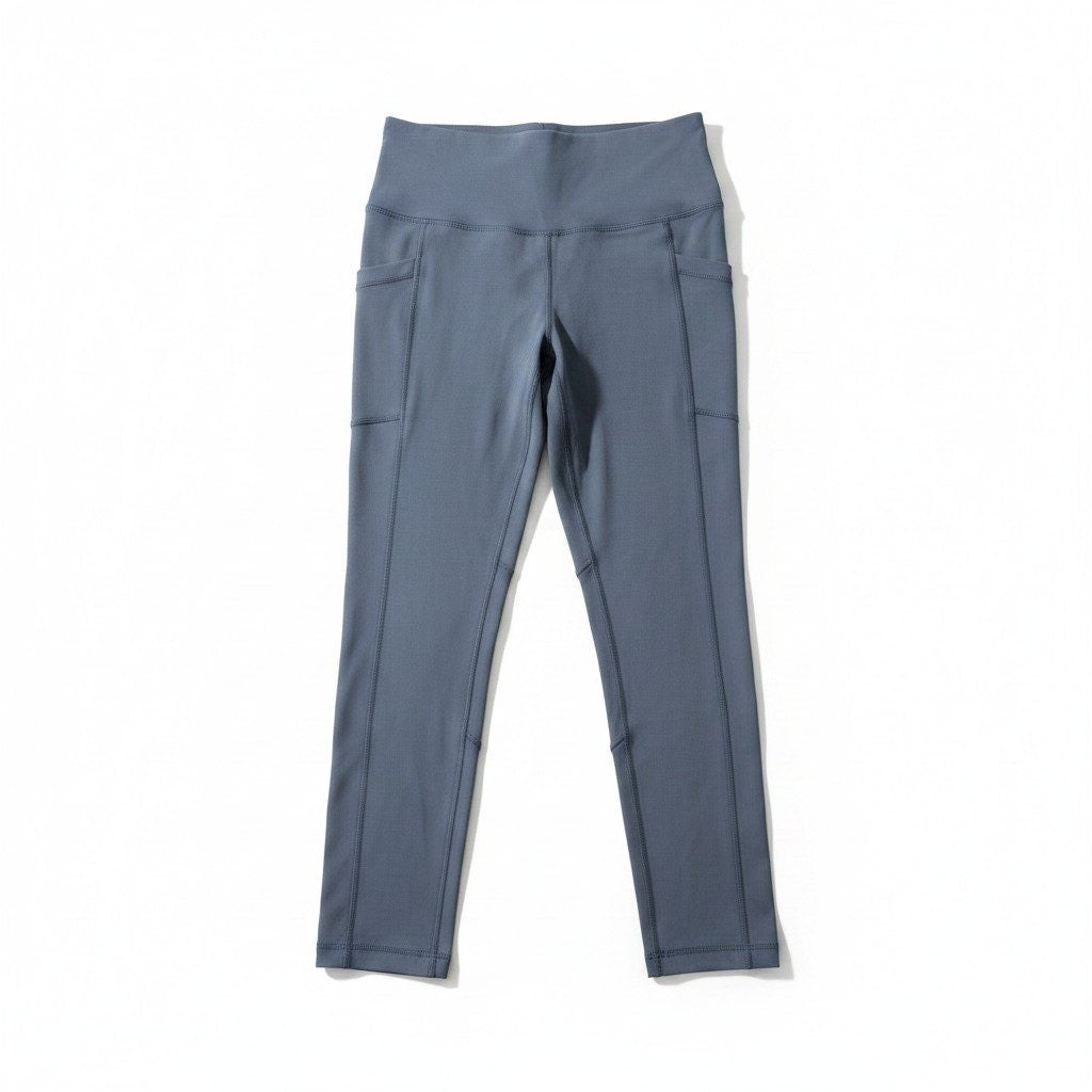 Yogalicious Lux blue side pocket capri leggings