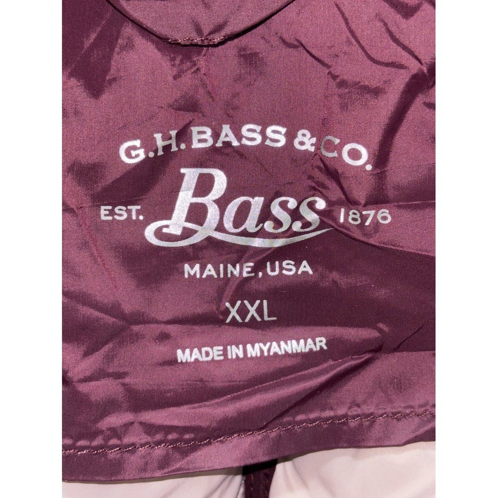 G.H. Bass & Co Women's Burgundy Puffer Vest Size XXL, photo 7 of 9