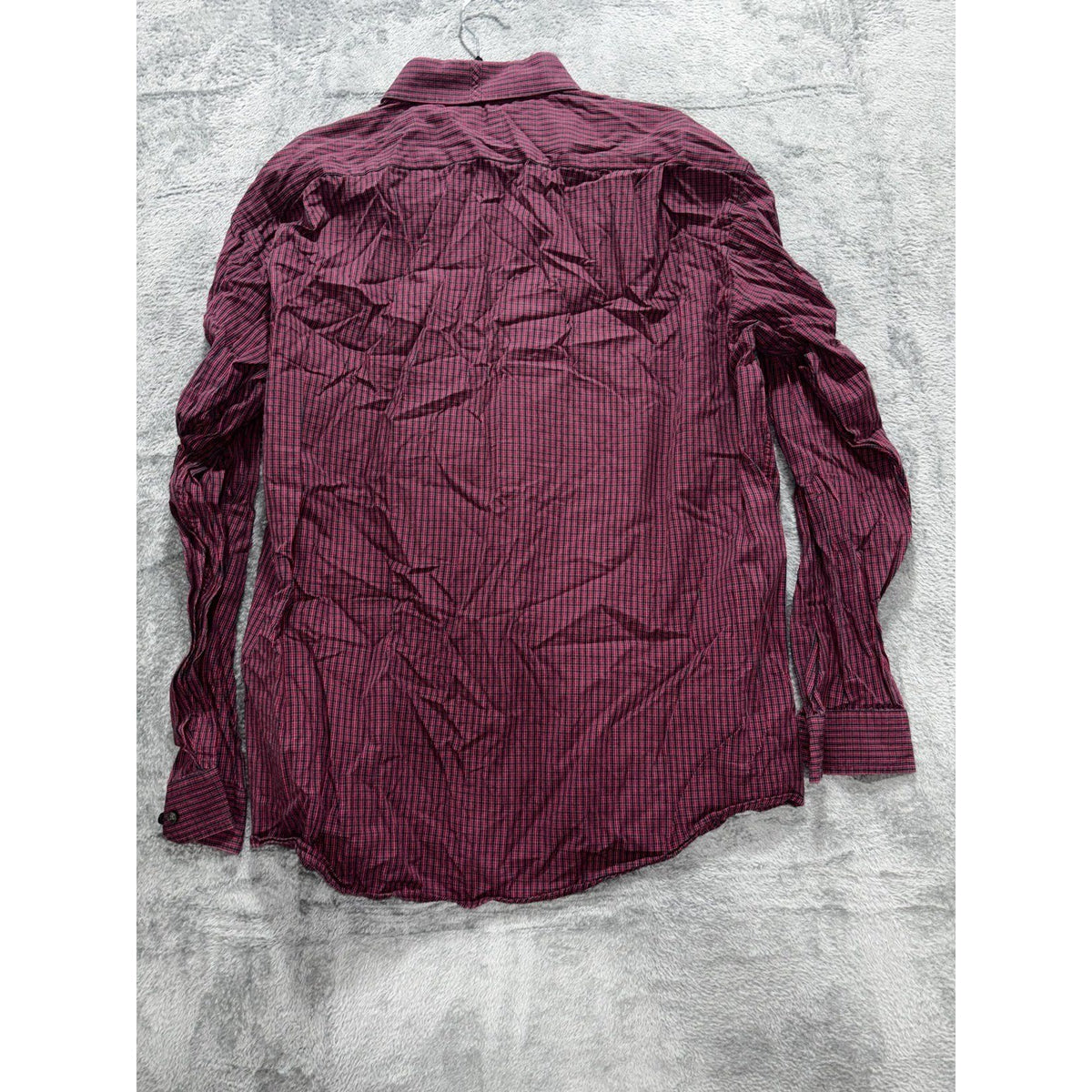 Ben Sherman Men's Burgundy Check Shirt 17.5 34/35, photo 4 of 10