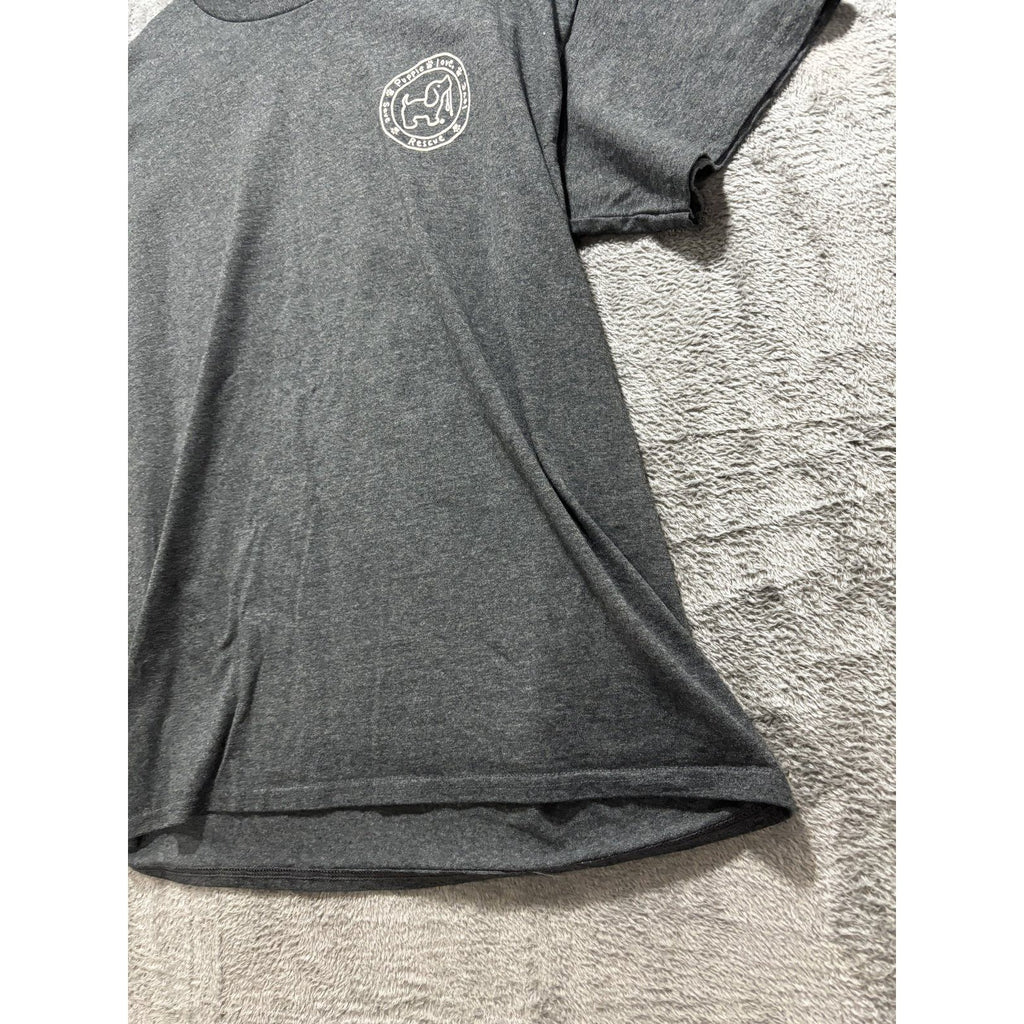 Gildan Men's Gray Puppie Love Halloween Tee Size L, photo 3 of 9