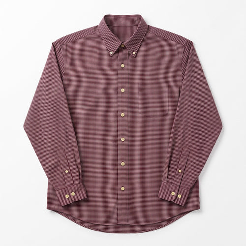 American Eagle Women's Burgundy Check Shirt Size XL