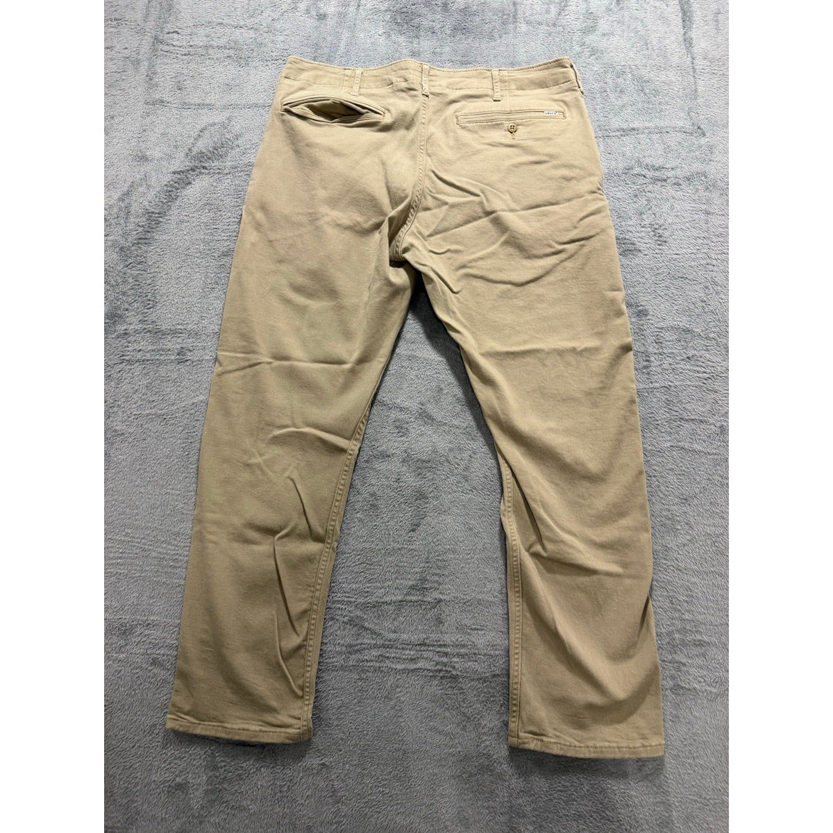 Levi Strauss & Co W36 L30 Khaki Chino Pants Mens Casual Preppy Vintage
