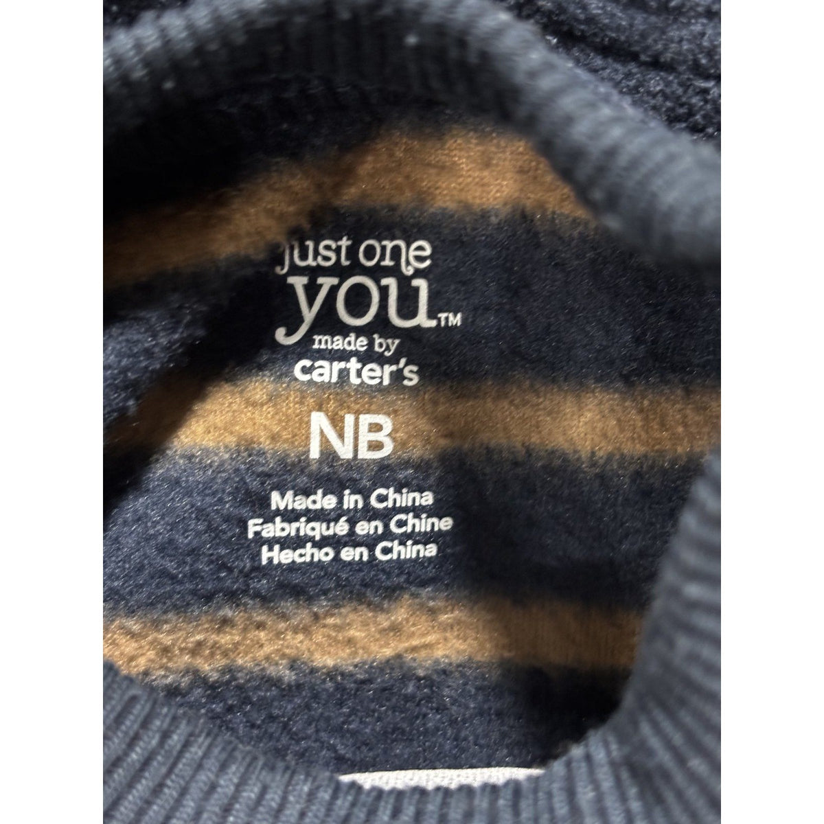 Carter's Baby Boy NB 6 Piece Bundle Sweatshirt Pants Bodysuits Sleeper Navy