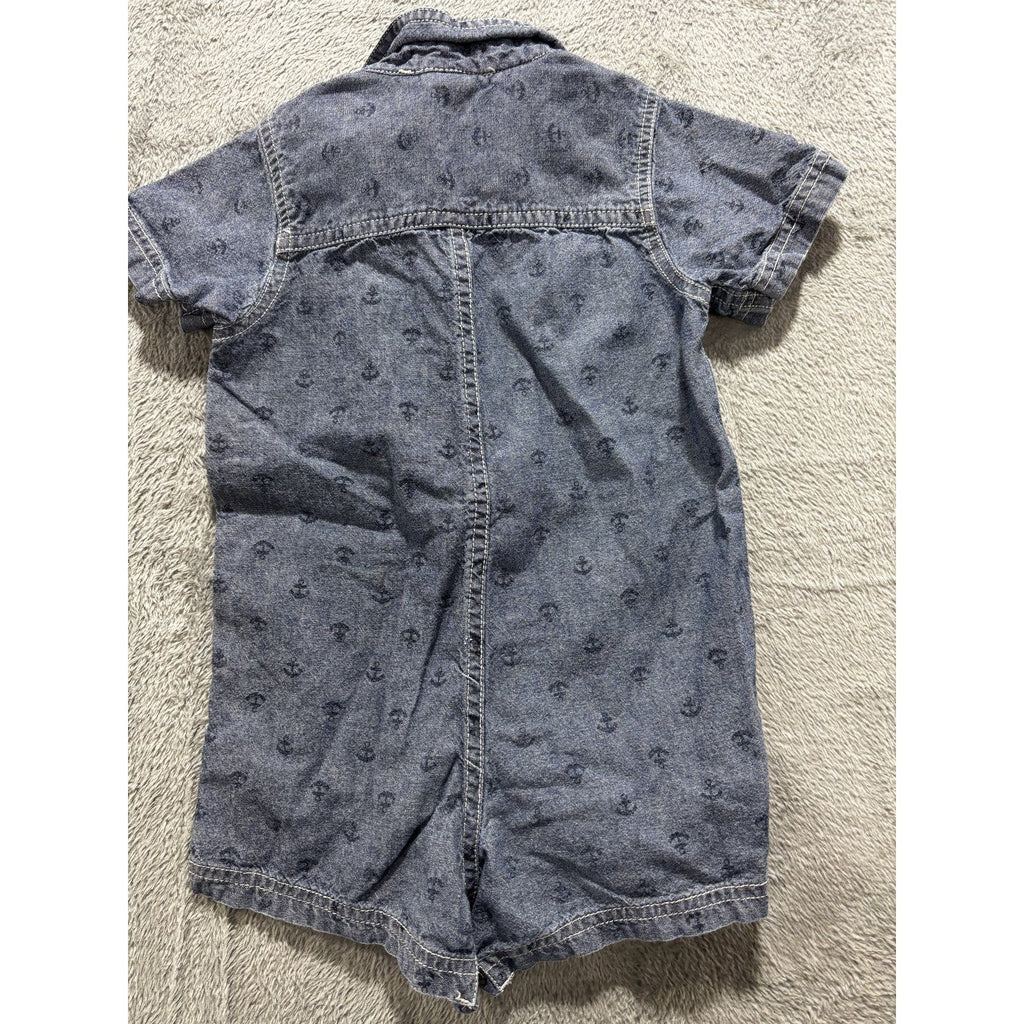 Carter's Baby 12M Blue Hooded Romper, babyGap Romper, Bodysuit and Shorts Set