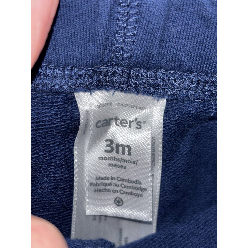 Carter's Baby Boy 3M 7 Piece Bundle Bodysuits Henley Pants Blue Brown Navy