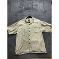 Tommy Bahama Men's Cream Palm Tree Camp Shirt Size L