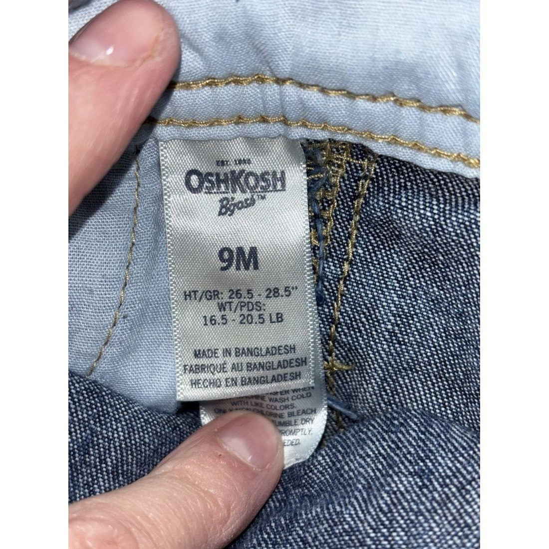 OshKosh & Gerber Baby Boy Overalls Lot 6 Pcs 9M, photo 4 of 22