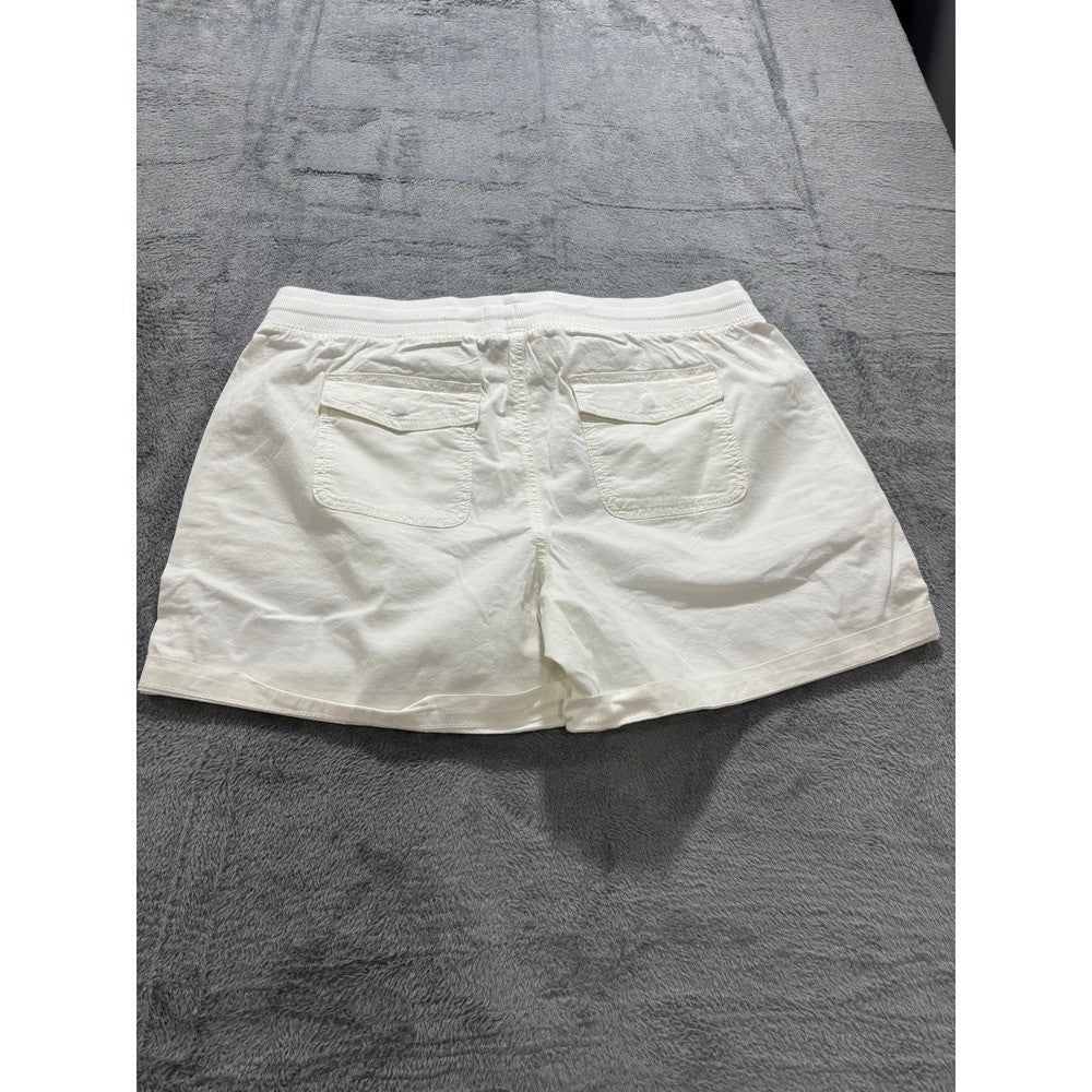Sonoma 16 White Womens Shorts Ultracomfort Waistband Casual Preppy Boho