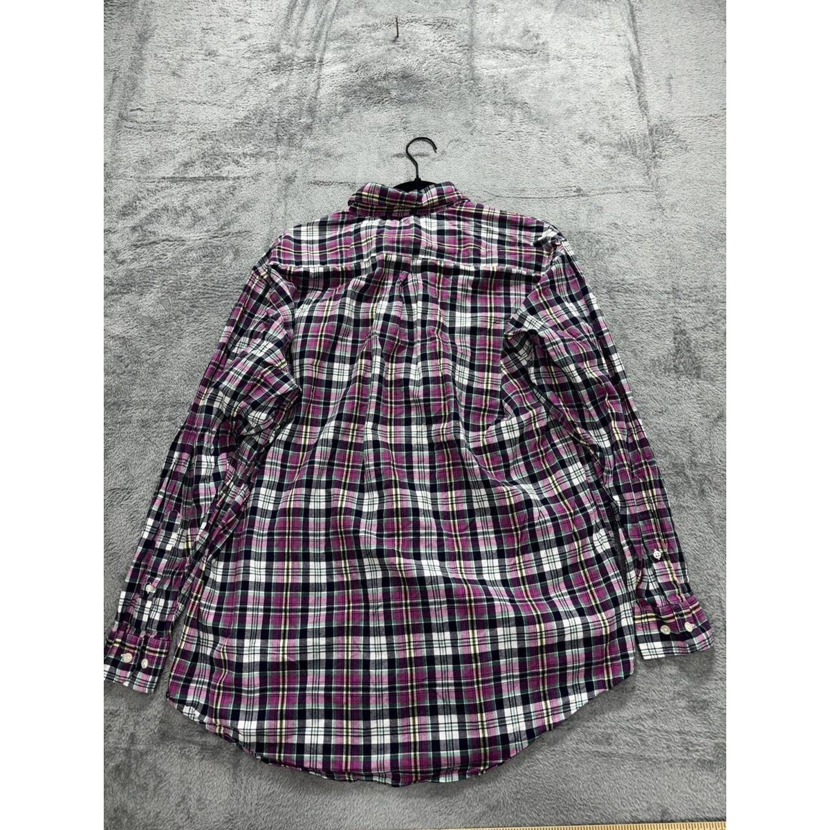 Brooks Brothers Men's Pink Navy Plaid Shirt Size L, photo 6 of 9