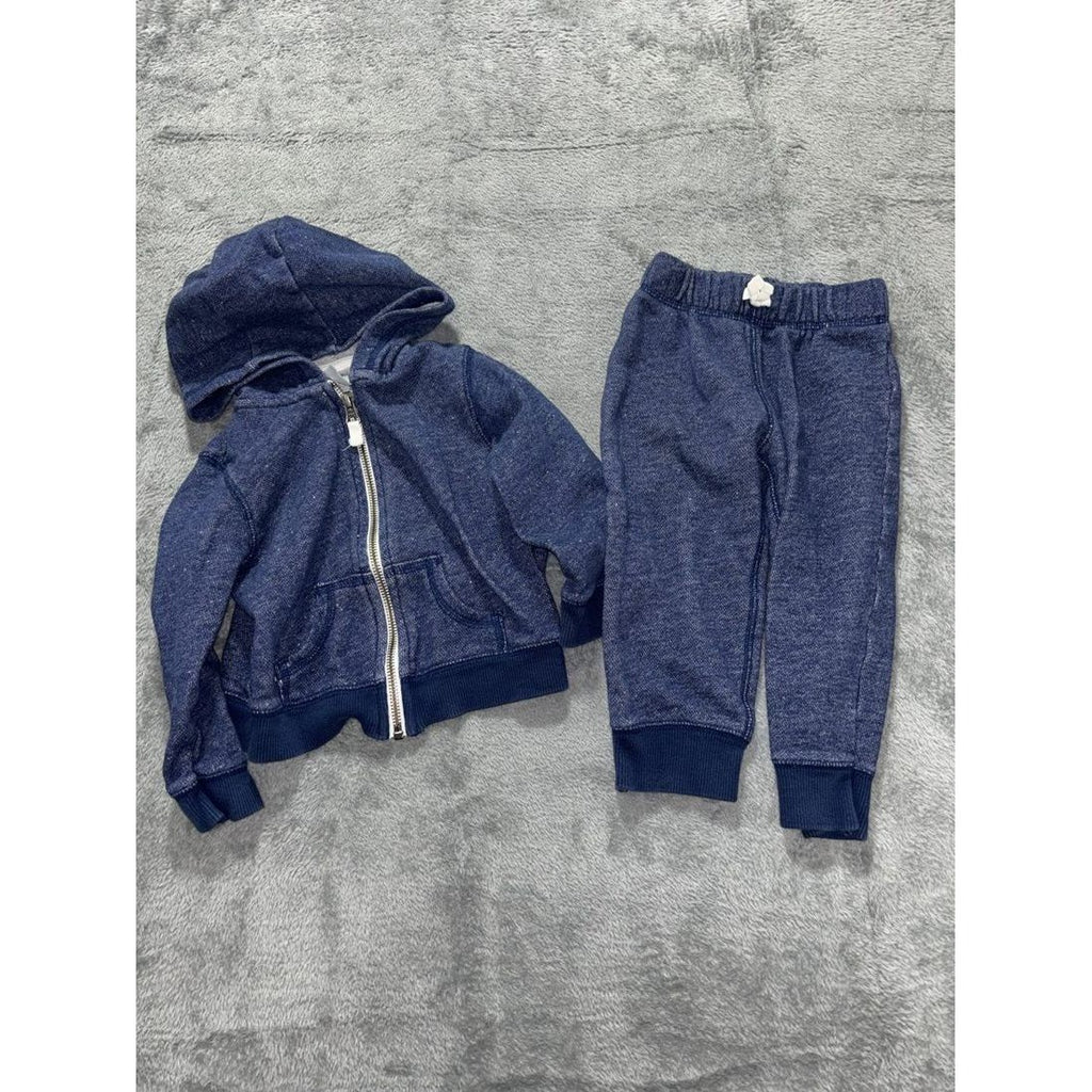 Carter's Baby Boy Navy Romper Hoodie Lot 4 Pc 24M, photo 11 of 16