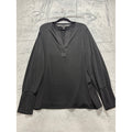 Banana Republic XL Black Womens V-Neck Blouse Long Sleeve Casual Vintage Top