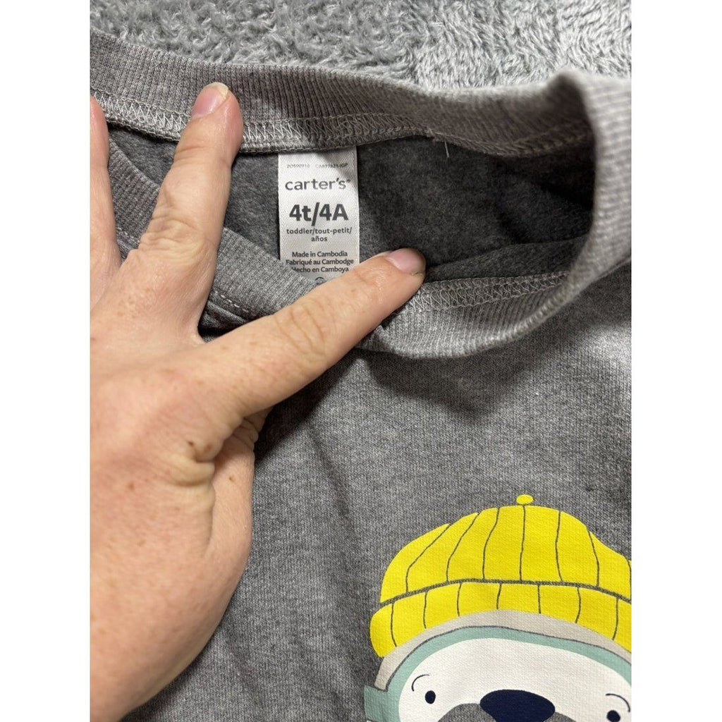 Toddler Boy Sweatshirt Joggers Shirts Lot 5 Pcs 4T, photo 5 of 11