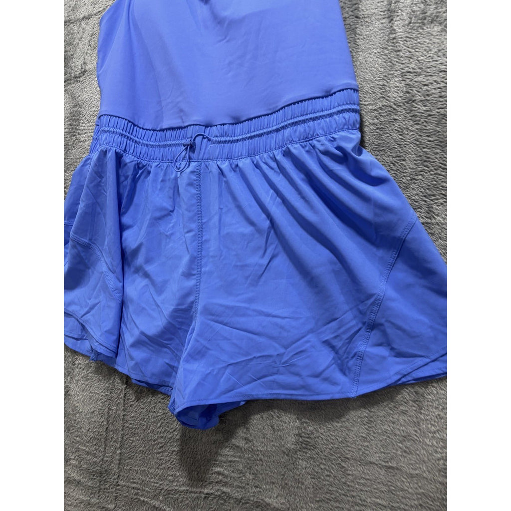 Avia Womens XL 16-18 Periwinkle Blue Athletic Romper Built In Shorts Activewear