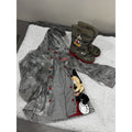 Disney Mickey Mouse Toddler 3T Clear Rain Coat and Size 7 Rain Boots Set