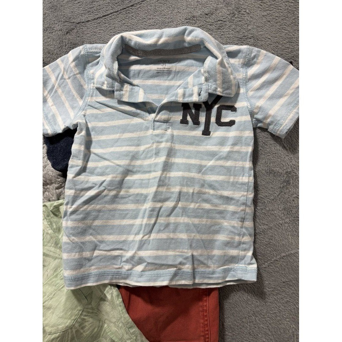 Toddler Boy Polo Hoodie Pants Lot 6 Pcs 3T, photo 2 of 14
