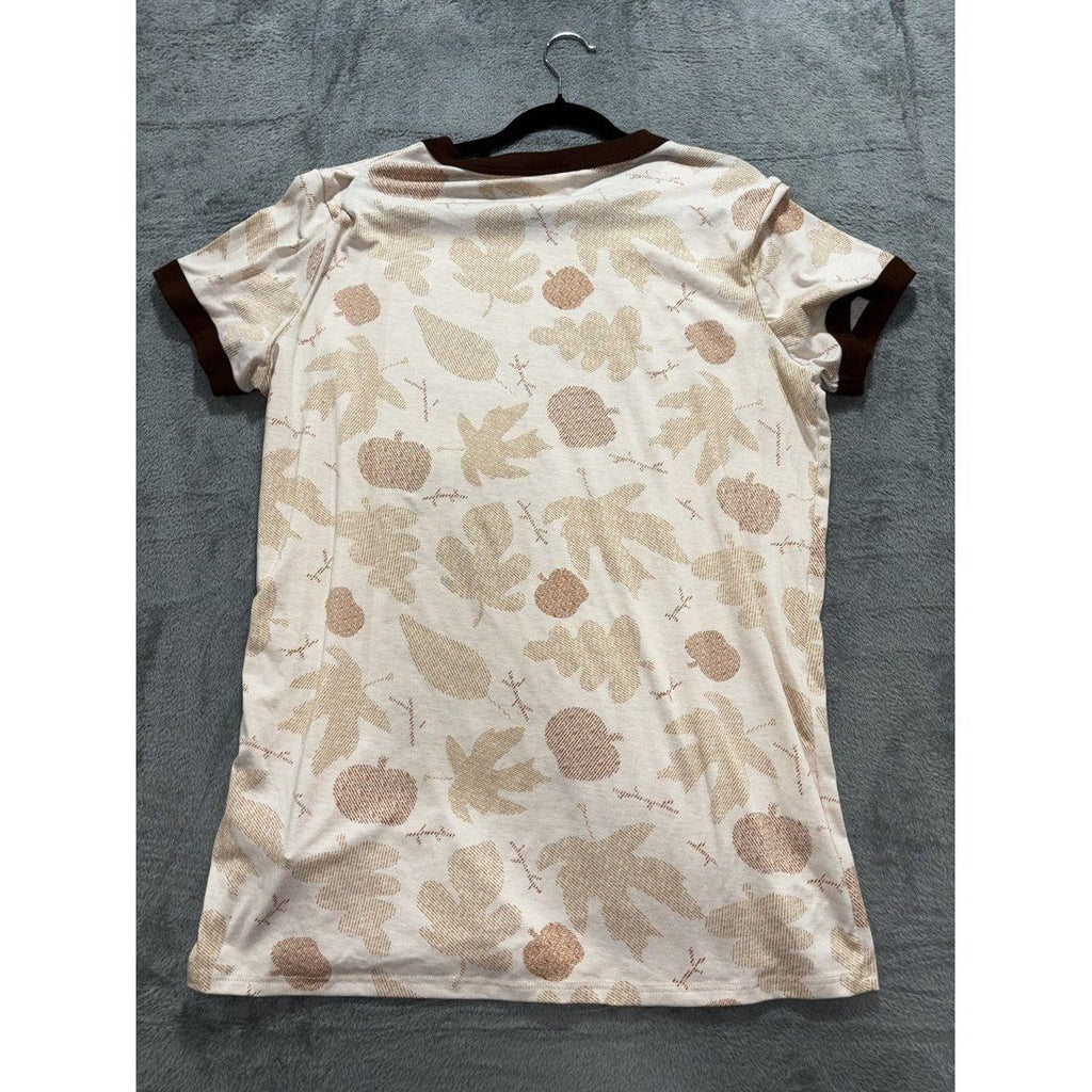 LuLaRoe Women's Cream Fall Ringer Tee Size XL, photo 9 of 10