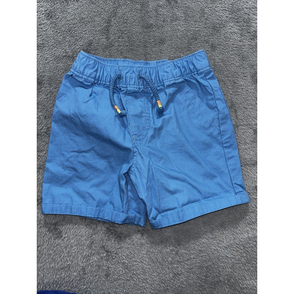 Carter's Okie Dokie 12M Baby 6 Piece Bundle Shark Shirt Tee Tank Shorts Blue