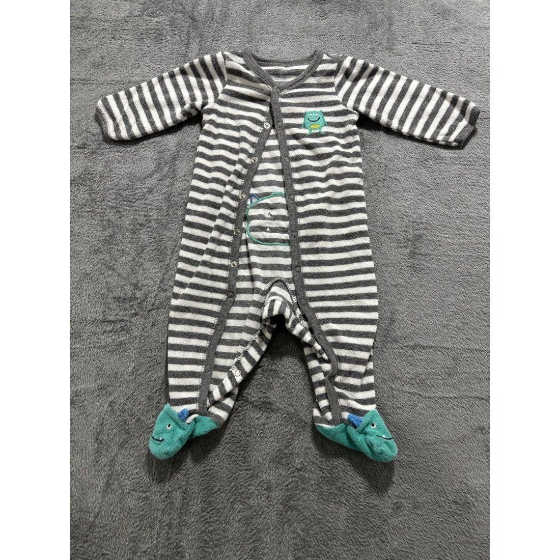 Baby Boy Monster Sleeper Jeans Lot 5 Pcs 9M, photo 10 of 12