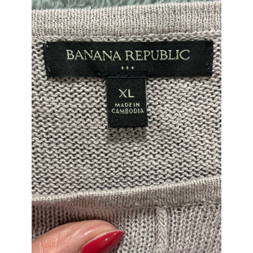 Banana Republic XL Womens Lilac Mauve Crewneck Sweater
