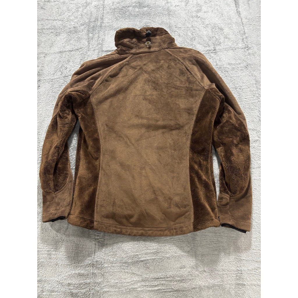 Mountain Hardwear Womens S Brown Full Zip Fleece Jacket Outdoor