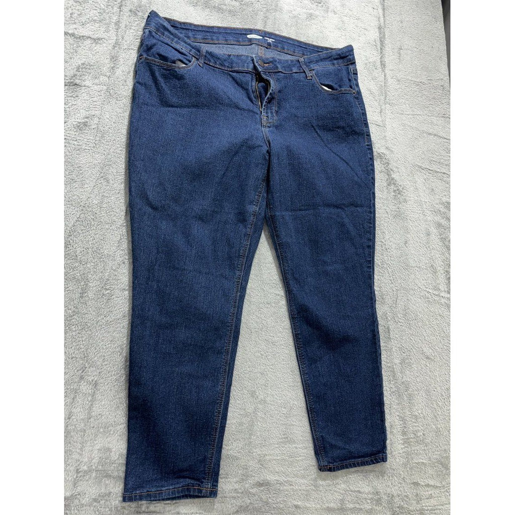 Old Navy Women's Dark Wash Skinny Jeans 16 Short, photo 3 of 11