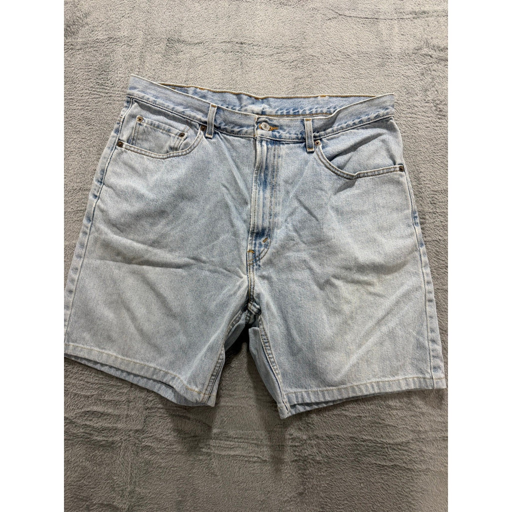 Levi's 550 W38 Light Wash Blue Denim Shorts Relaxed Fit Vintage Casual