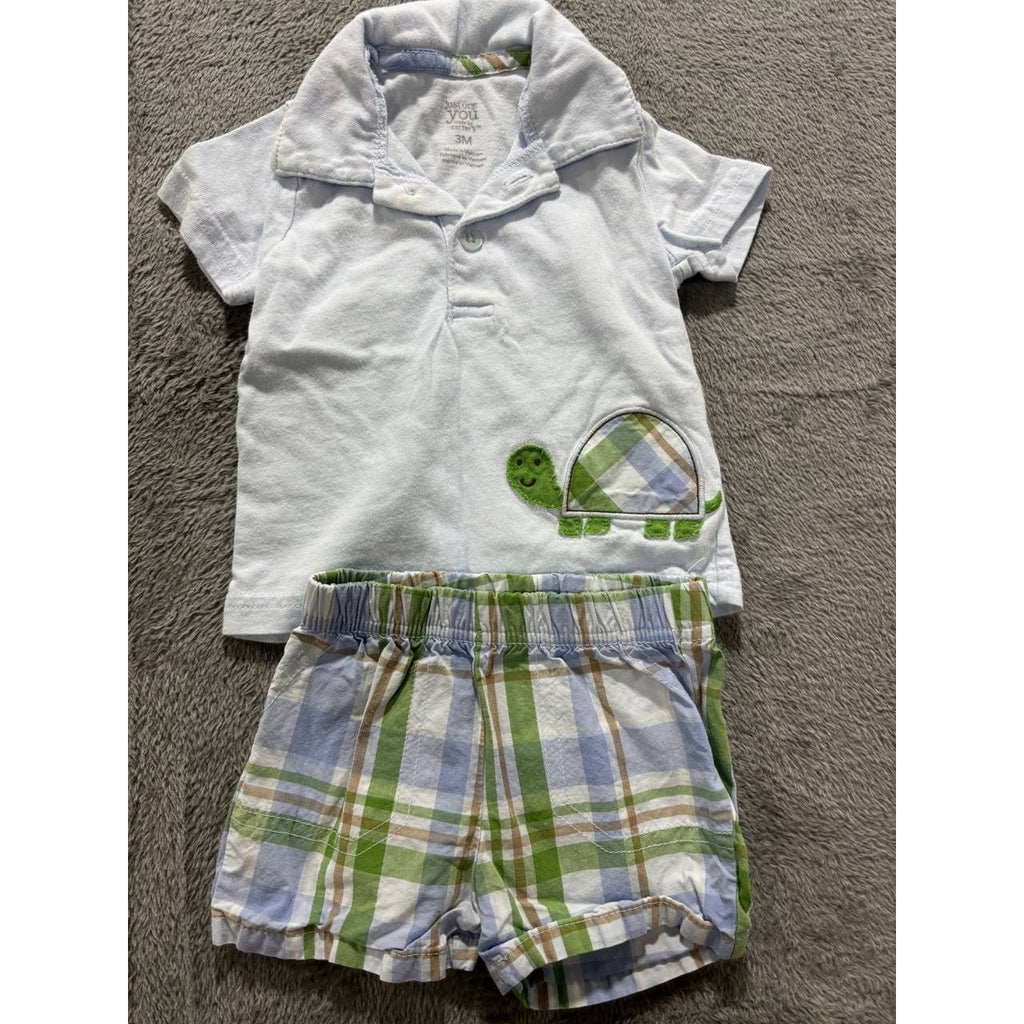 Carter's Baby Boy Overalls Bodysuits Lot 7 Pc 3M, photo 5 of 22