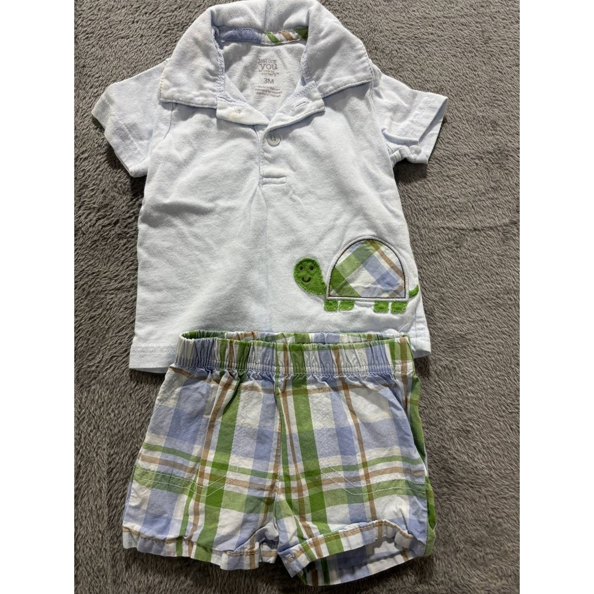 Carter's Baby Boy Overalls Bodysuits Lot 7 Pc 3M, photo 5 of 22