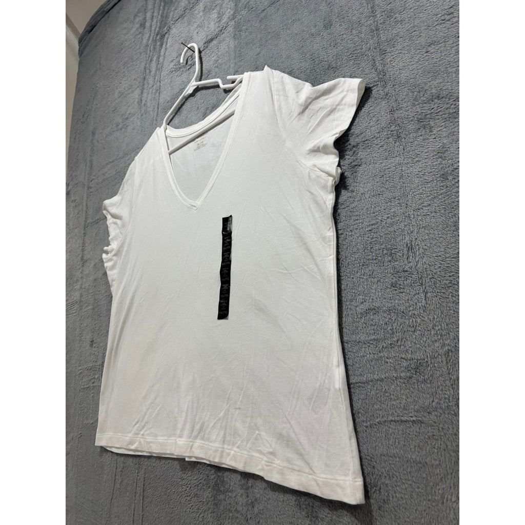 Banana Republic Women's White V-Neck Tee Size XXL, photo 12 of 13