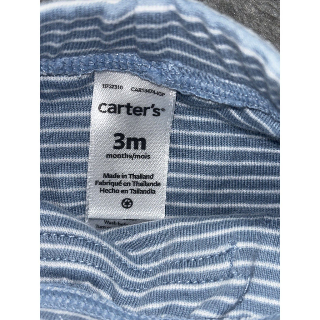 Carter's Baby Boy 3M 7 Piece Bundle Hoodie Tee Pants Bodysuits Blue Navy