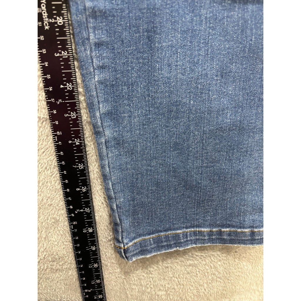 Spanx Women's Blue Straight Leg Jeans Plus 1X/1XT, photo 6 of 10