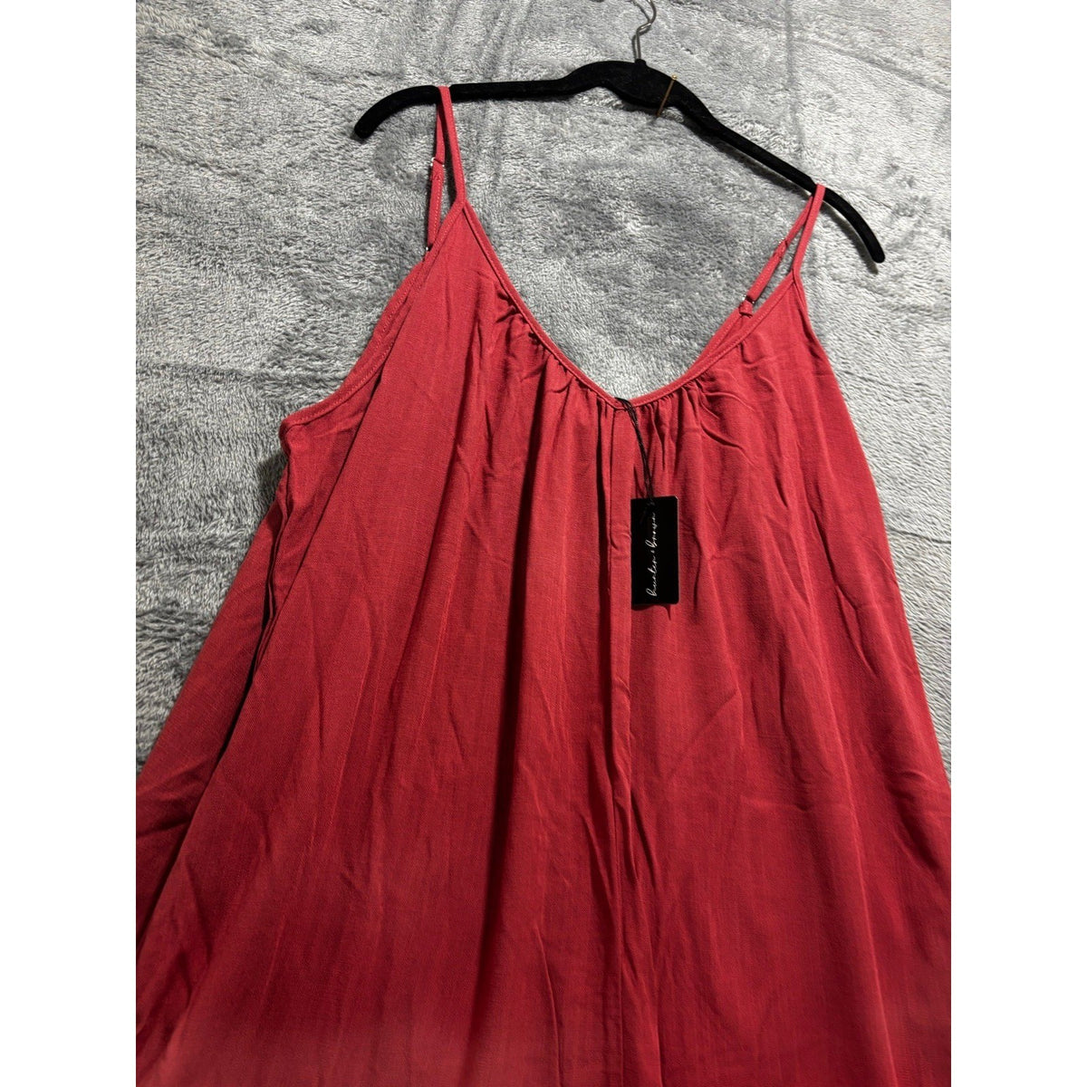 Hunter & Brown Womens S Rust Red Wide Leg Cami Jumpsuit Boho Casual Flowy NWT