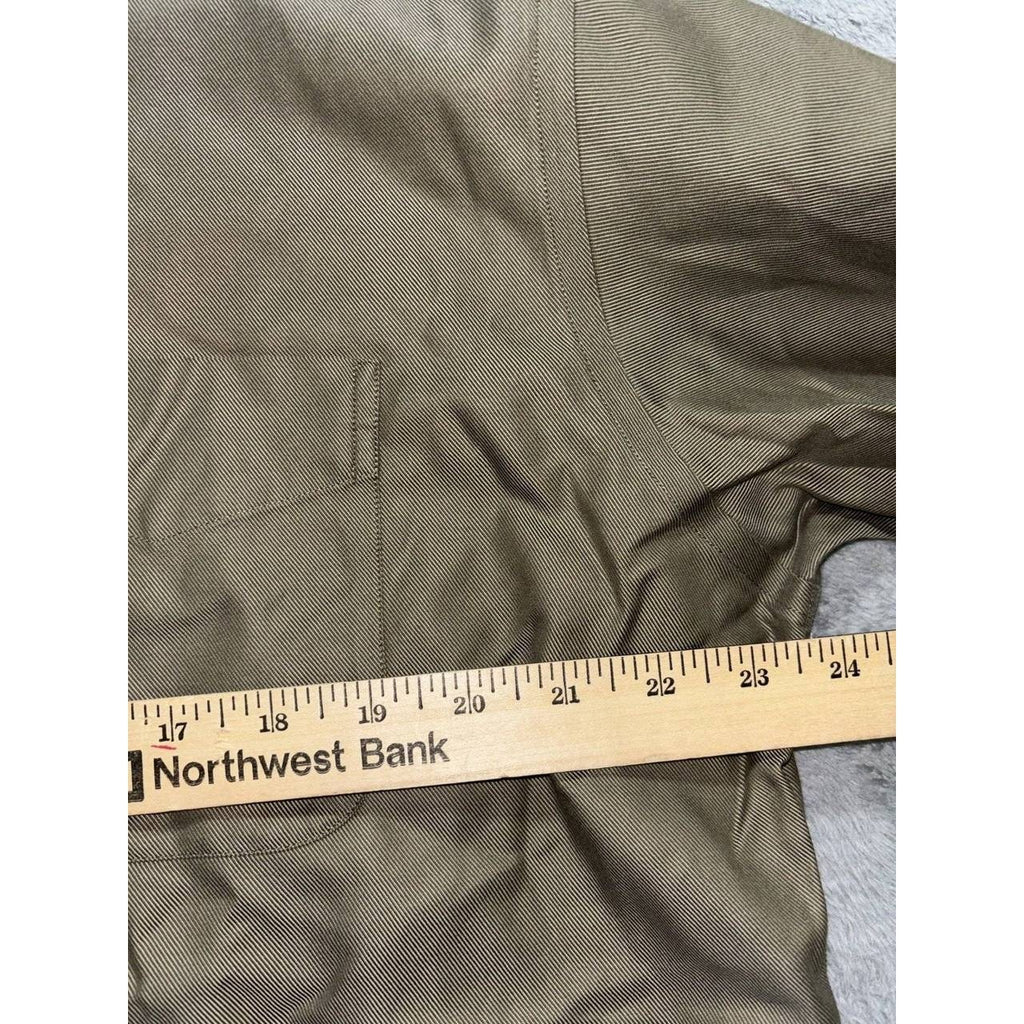 Nordstrom Men's Olive Green Dress Shirt Size L, photo 4 of 8