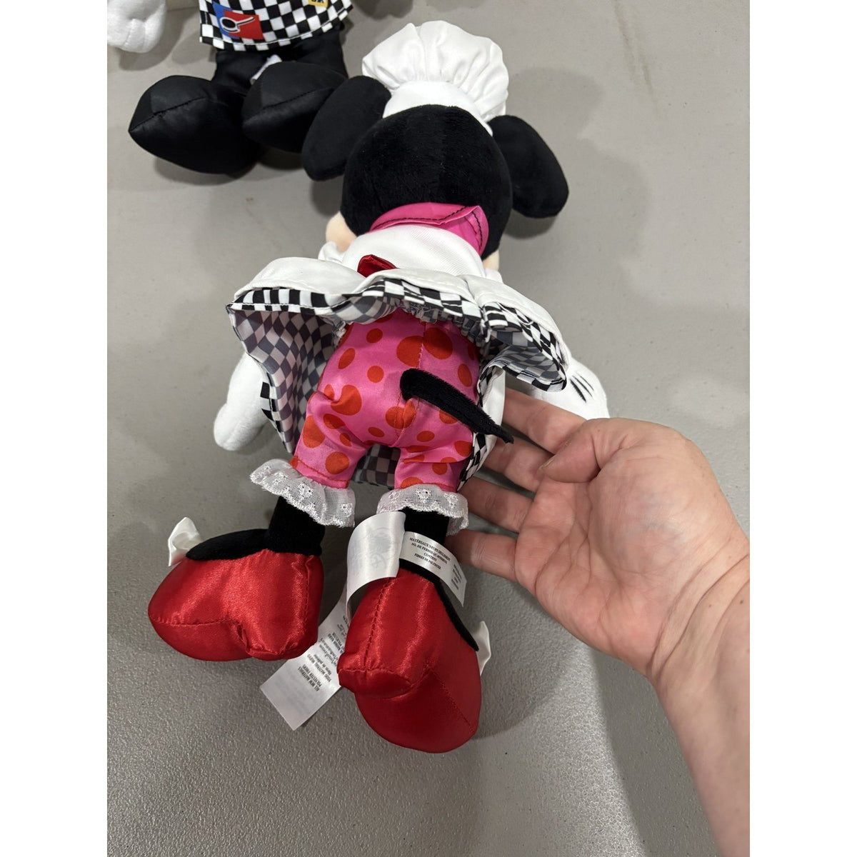 Disney Parks Chef Mickey and Minnie Mouse Plush Set of 2 OS Chef Outfits Kids