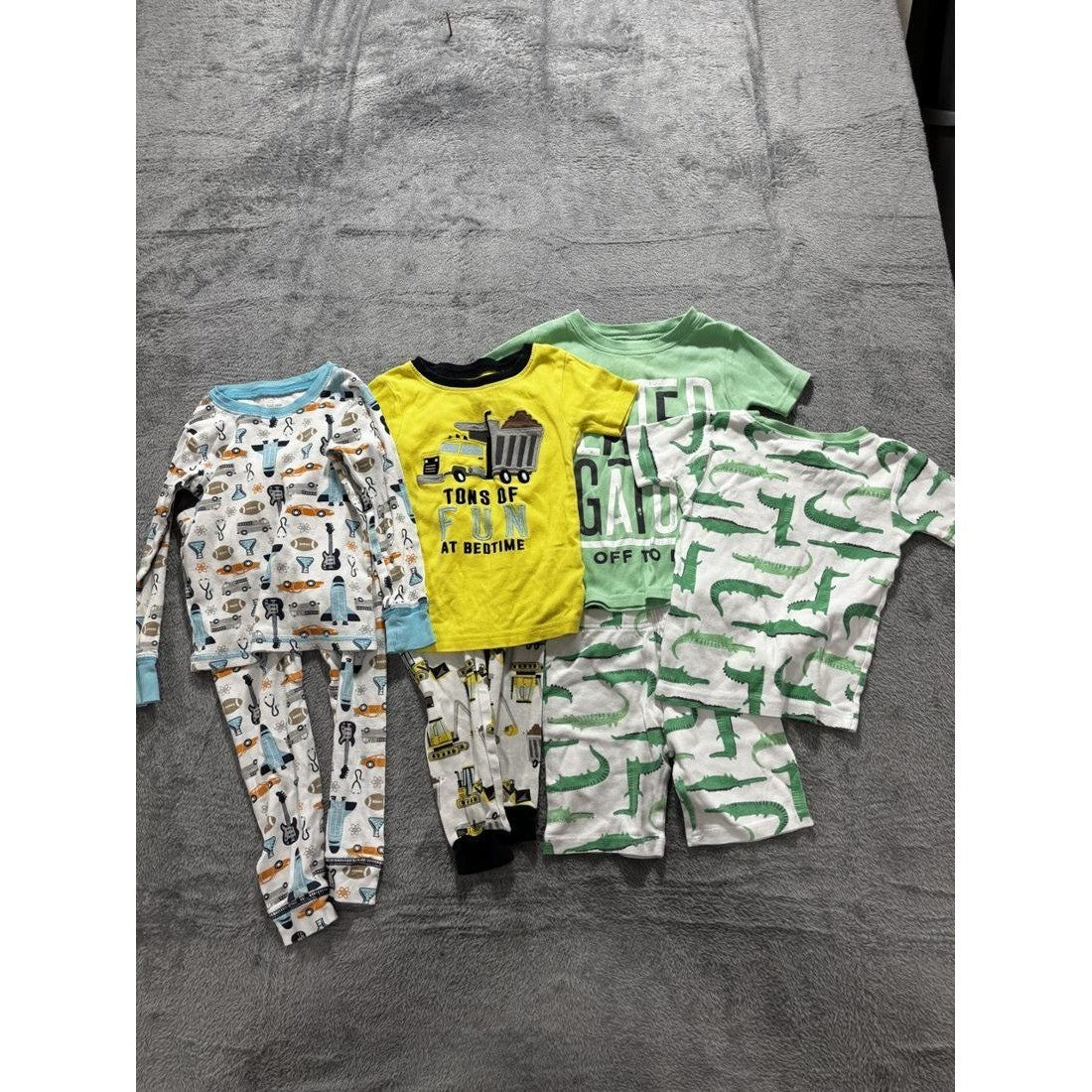 Carter's Toddler Boy Pajama Lot 7 Pcs 3T