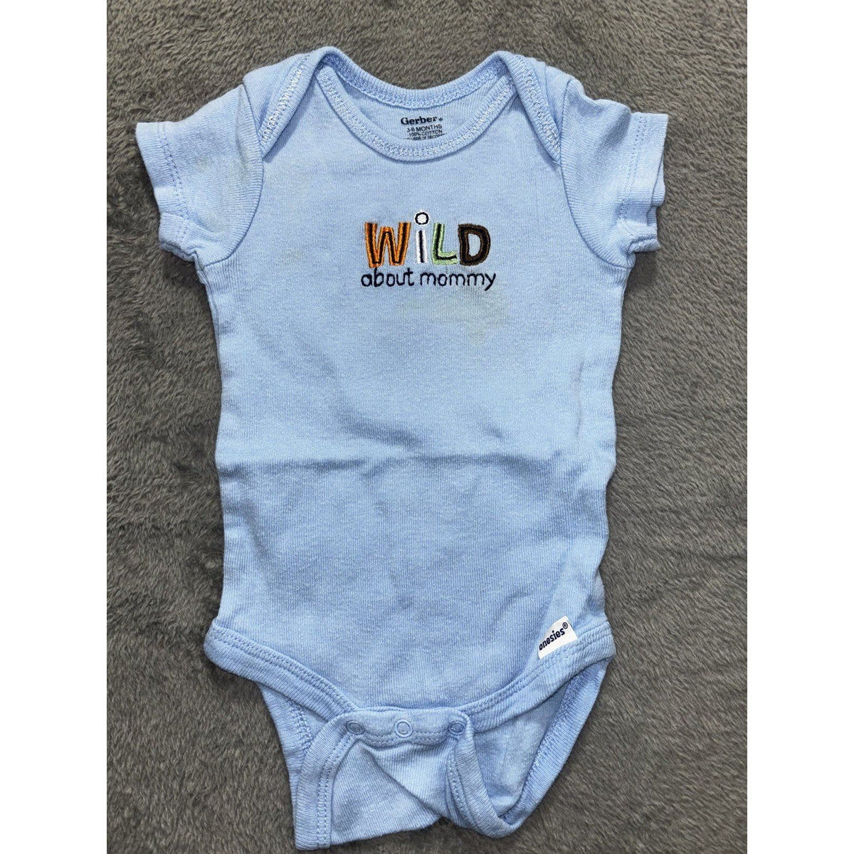 Gerber Baby Boy 3-9M 6 Piece Bundle Sleeper Bodysuits Green Blue Navy