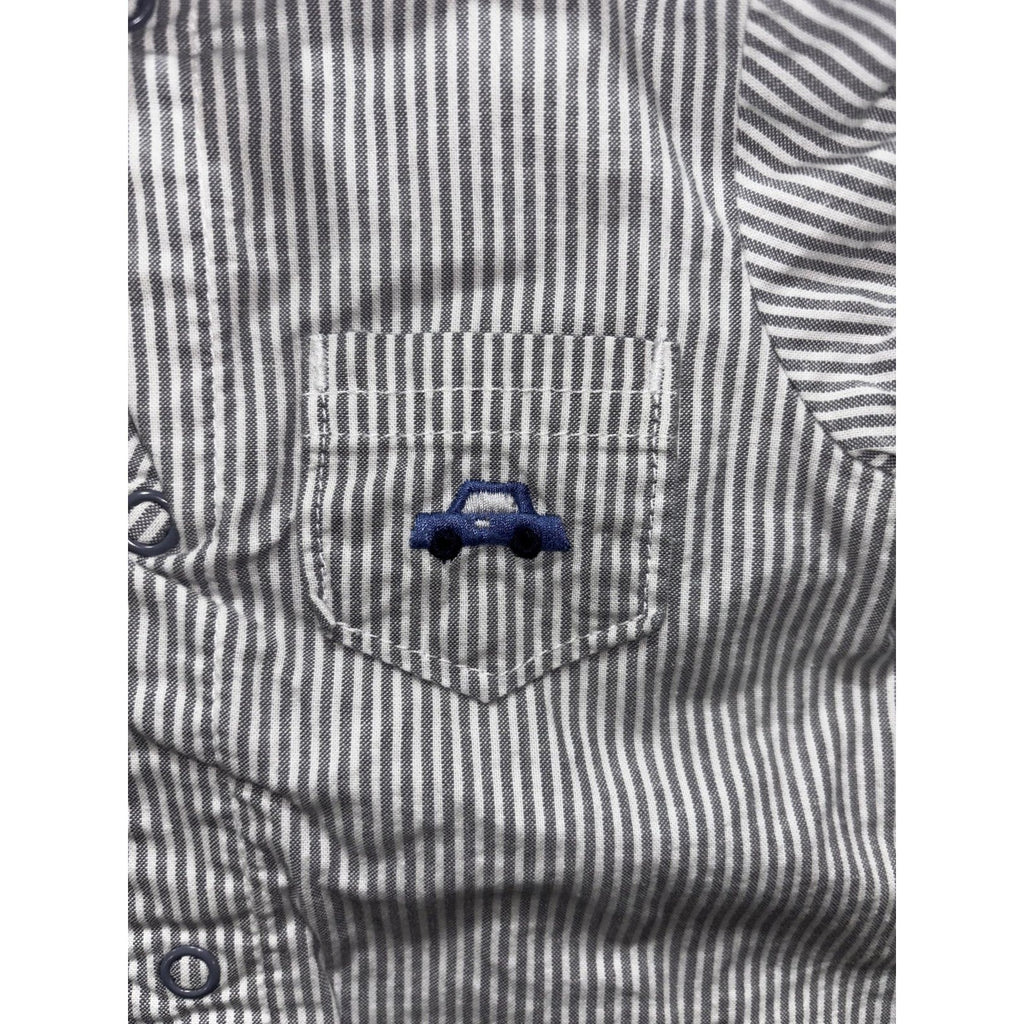 Carter's Baby B'gosh Baby Boy 6M 5 Piece Bundle Rompers Shirts Plaid Gingham