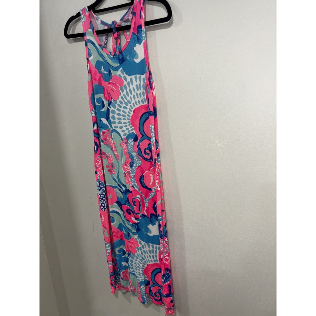 Lilly Pulitzer Women's Pink Print Maxi Dress Size XS, photo 3 of 13