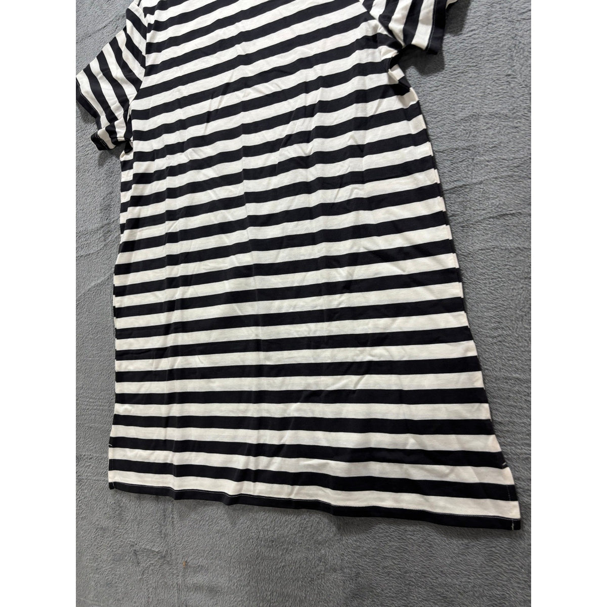 Old Navy Women's Black White Stripe T-Shirt Dress L, photo 6 of 8