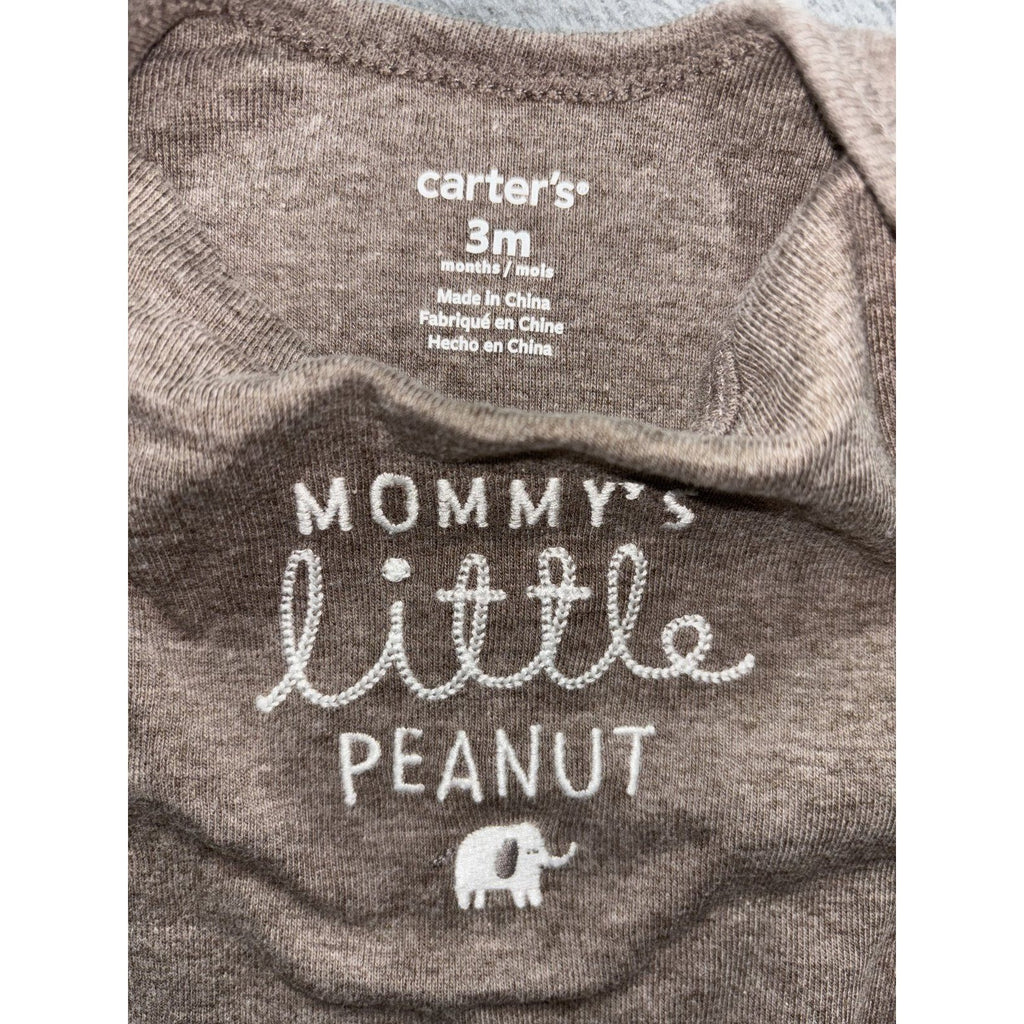 Carter's Baby Boy 3M 7 Piece Bundle Bodysuits Henley Pants Blue Brown Navy