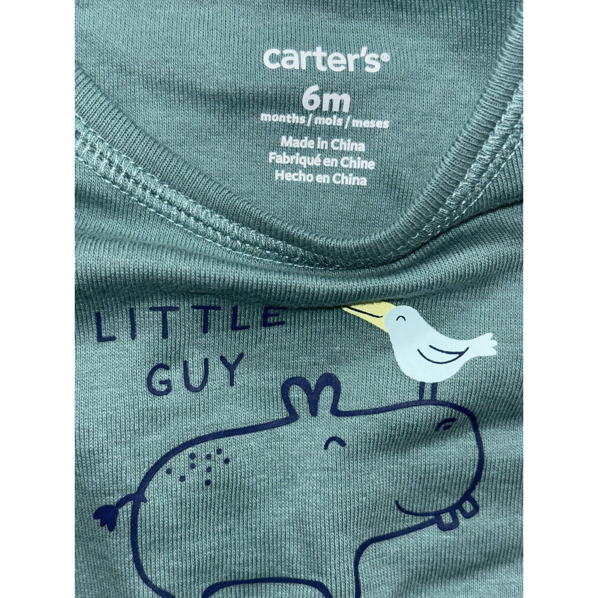 Carter's Baby Boy 6M 6 Piece Bundle Tee Shorts Tank Bodysuits Green Blue Navy